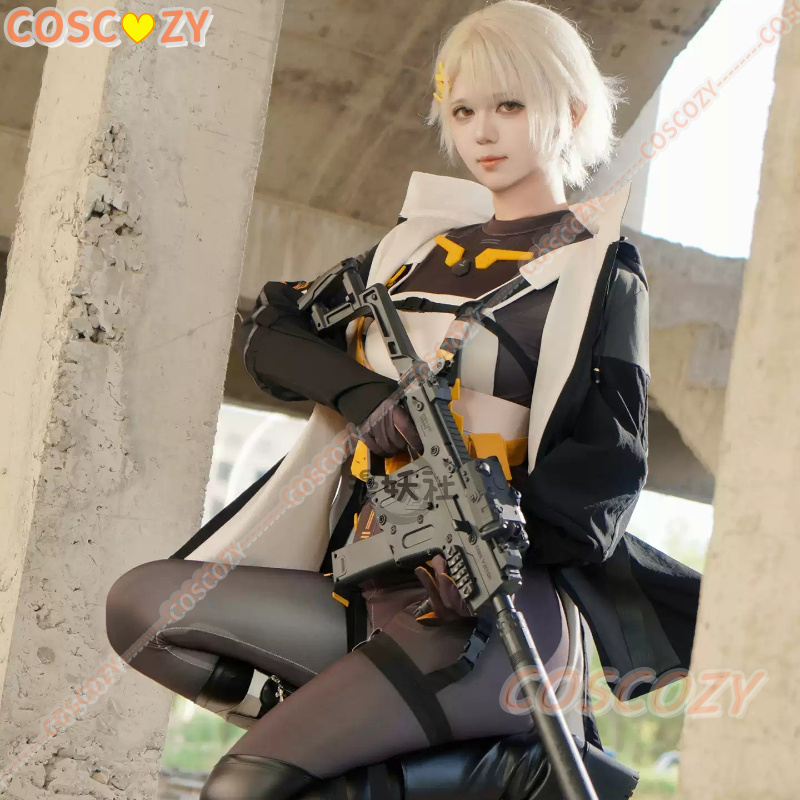 Anime Cosplay Black Girl - ガールズフロントライン2 エキリウム ベクターVV オリジナルスキン フルコスチューム ブラック衣装