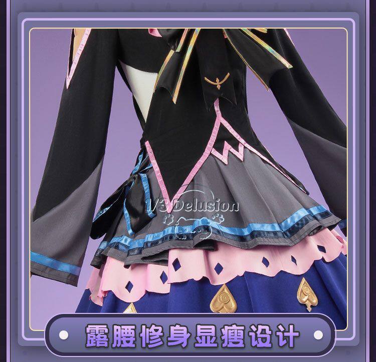 Anime Cosplay Lolita - Arcaea Tairitsu イニシャルコンフリクトロリータコスプレ衣装フルセット日常着ゲームアニメ衣装女性ハロウィンカーニバルパーティー