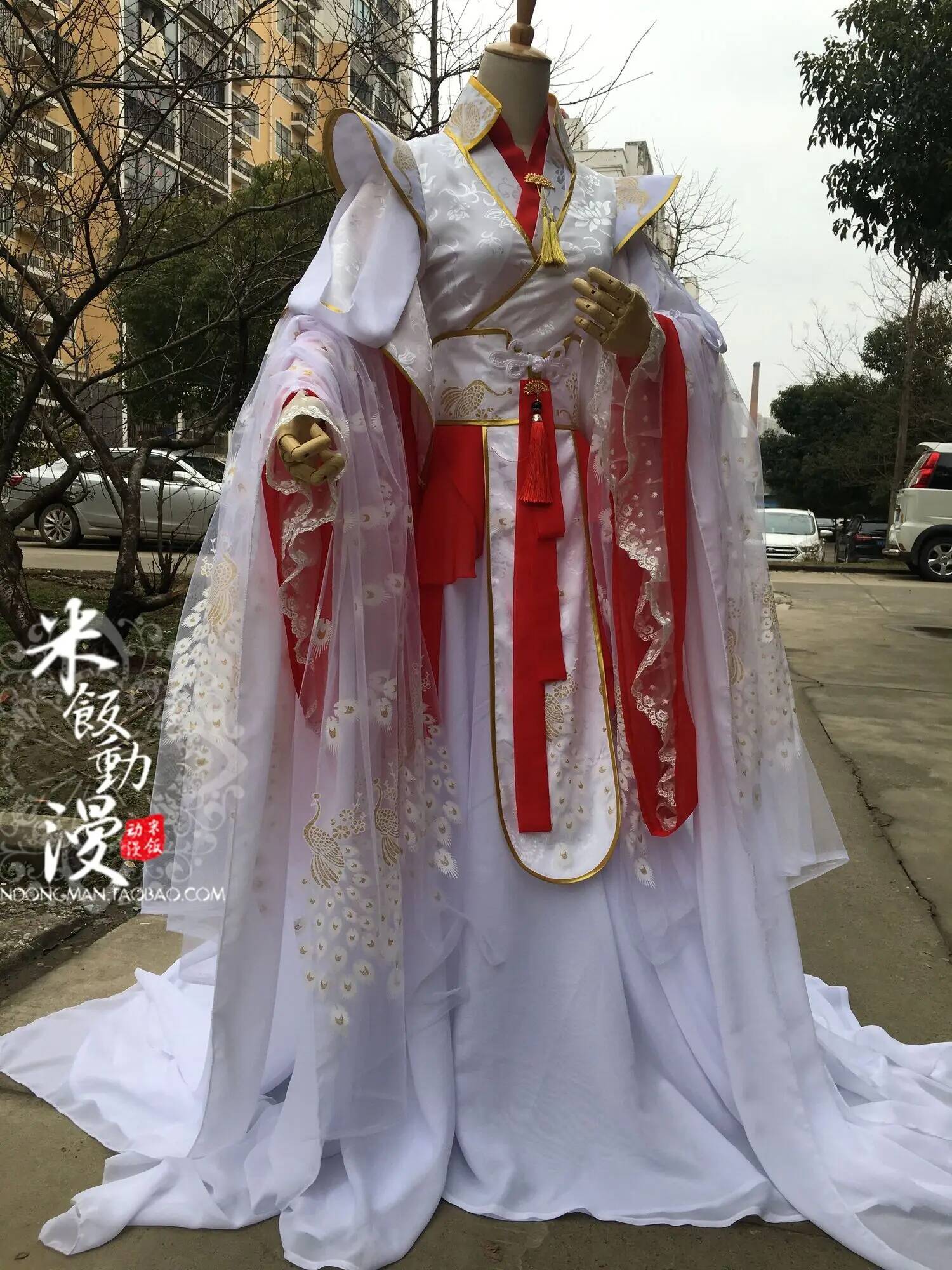 Anime Cosplay Red - 官吏が祝福する王子岳天神コス服謝連コスプレ赤白スタイル古代コスプレ衣装漢服ハロウィン