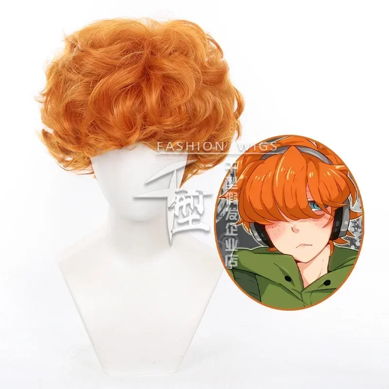 Anime Cosplay Orange Hair - アニメパンティ & ストッキング with ガーターベルトブリーフコスプレウィッグストッキングブリーフオレンジショートカーリーヘアロールプレイウィッグハロウィンスーツ