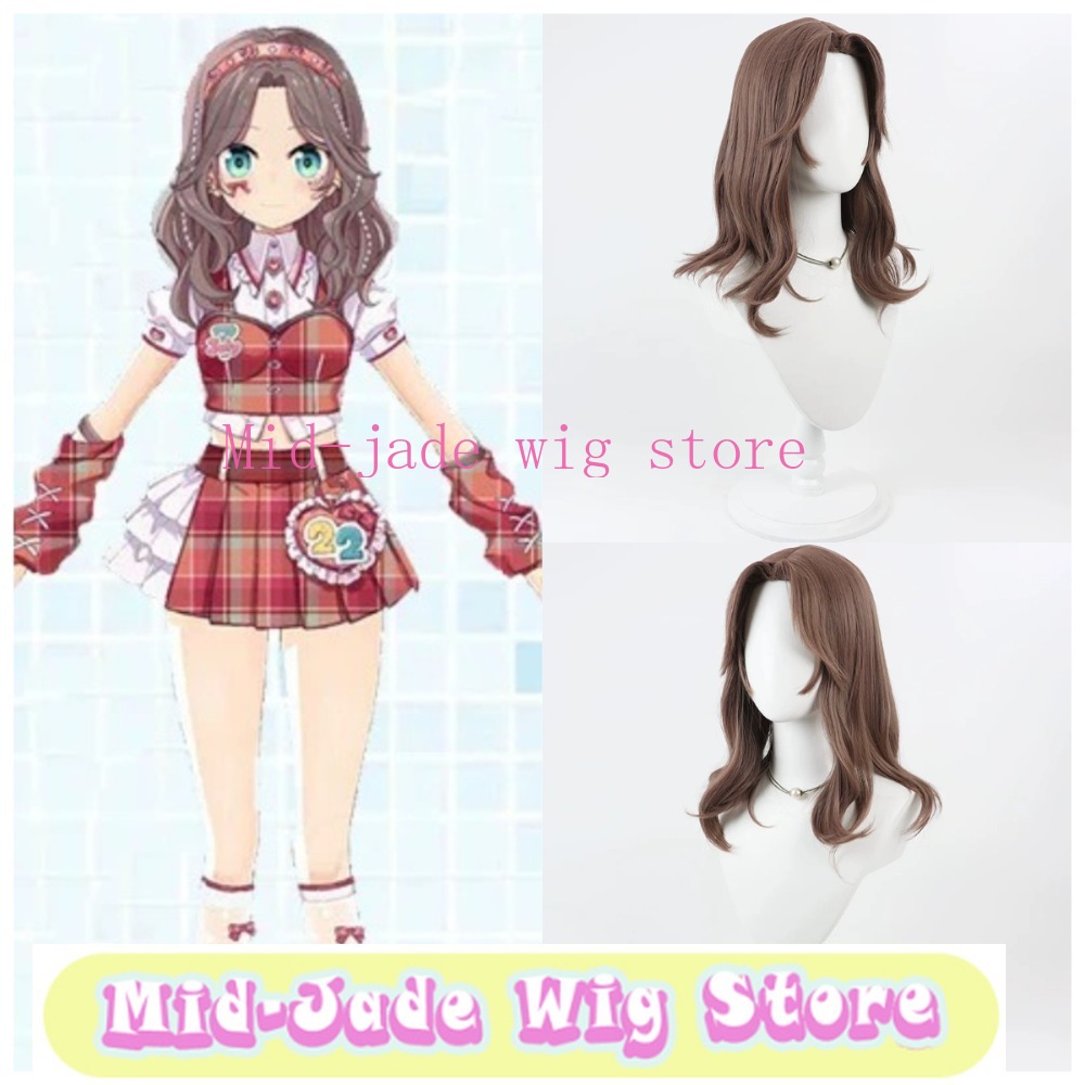 Cosplay Korean Anime - コスプレウィッグ韓国風ウェーブヘア頭皮トップ合成ウィッグライブストリーミングファンイベント用
