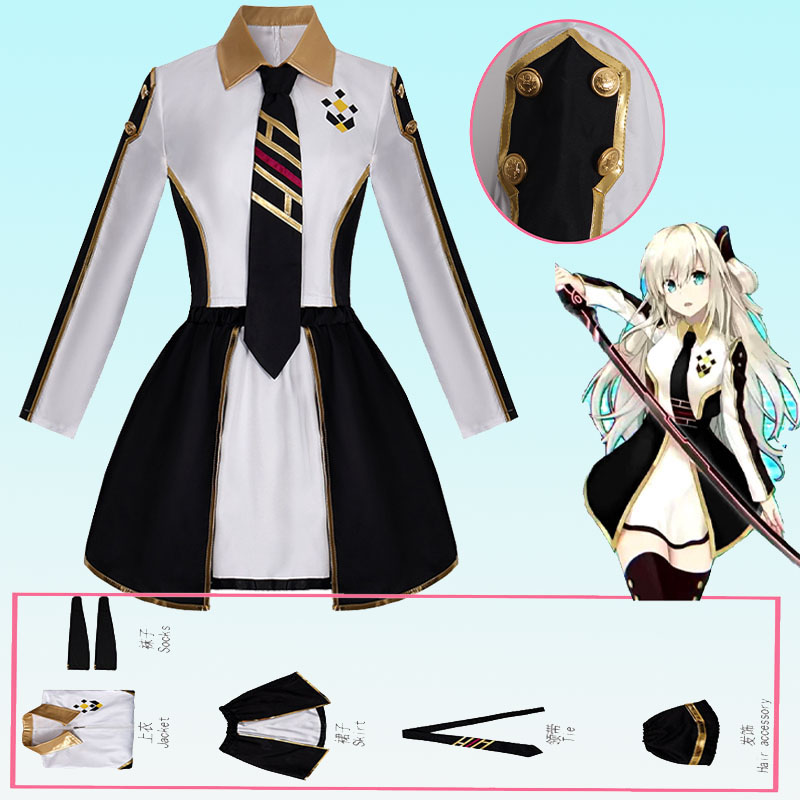 Anime Cosplay Outfit - アニメレディースコスチュームコスプレスーツスカイストライカーエースレイメイドドレス制服ハロウィンクリスマス衣装