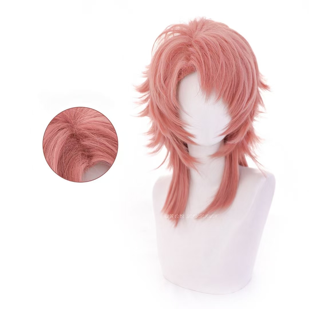 サビト コスプレウィッグ ピンク オレンジ マルレット ウル - Anime Cosplay Orange Hair のレビューと価格