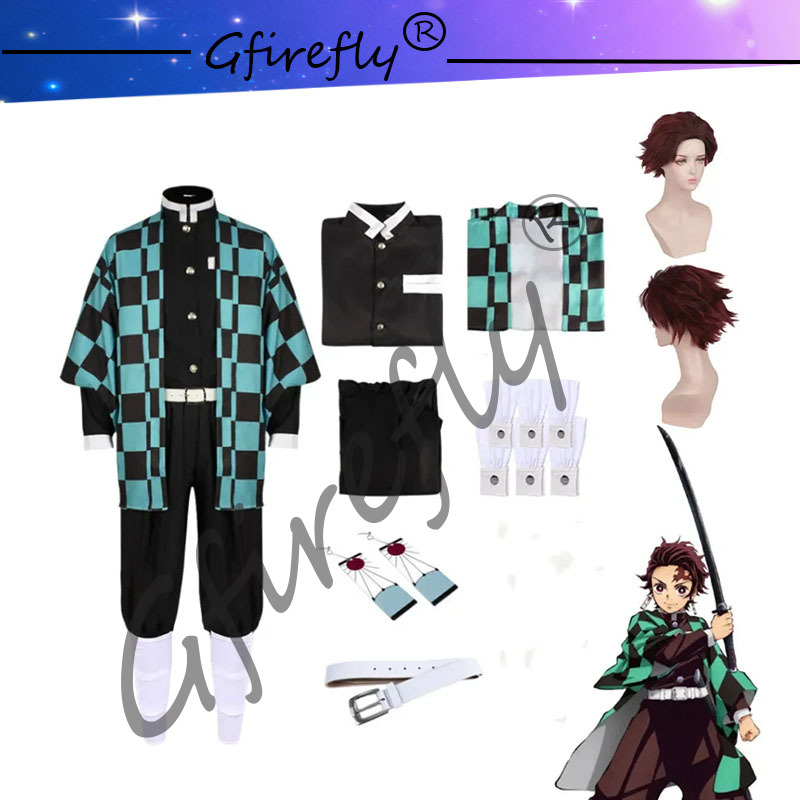 Kamado tanjirou-刀のコスプレコスチュームセッ - Anime Cosplay Katana のレビューと価格