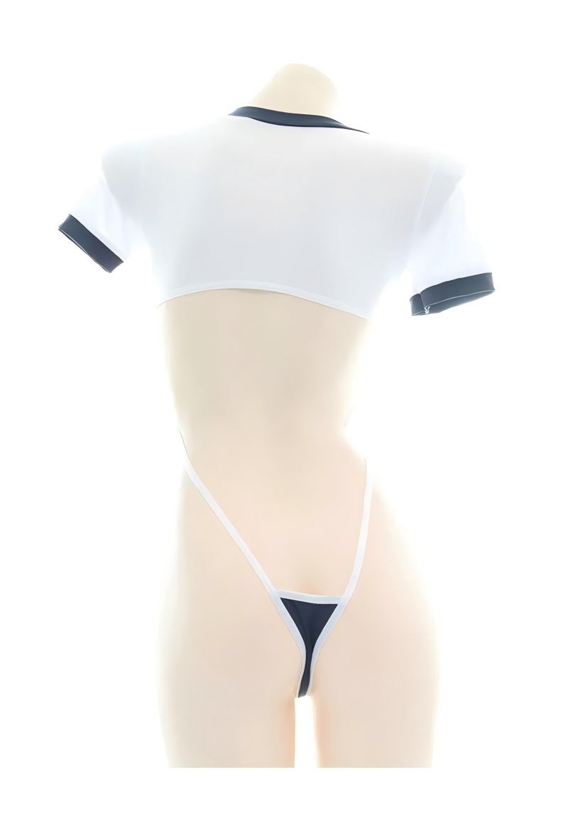可愛いボディスーツセクシーランジェリー中空デザインアニメコス - Anime Cosplay Women のレビューと価格
