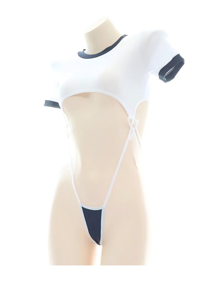 可愛いボディスーツセクシーランジェリー中空デザインアニメコス - Anime Cosplay Women のレビューと価格