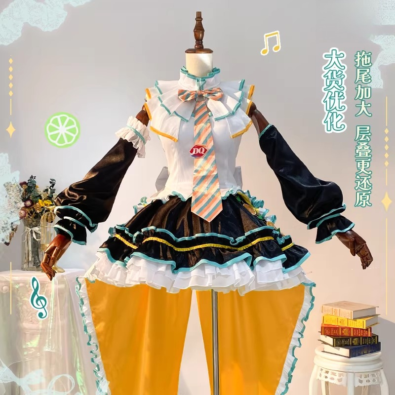 初音ミクコスプレ衣装ロリータドレスプリンセスドレスハロウィン - Anime Cosplay Miku のレビューと価格