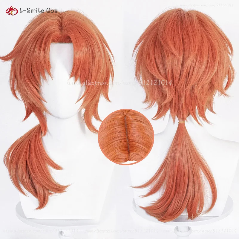 xiaoxiao アニメ花子くん青い阿環コスプレロングダーク - Anime Cosplay Orange Hair のレビューと価格