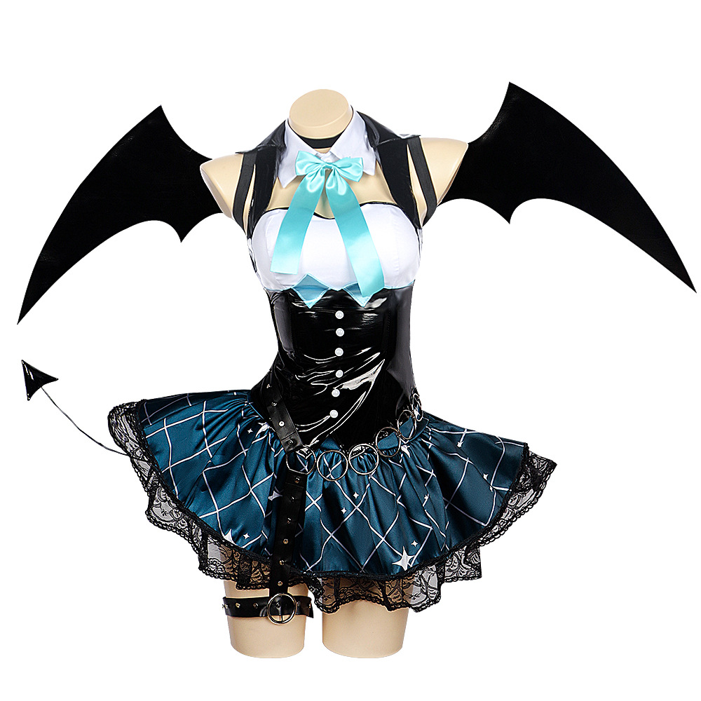 デーモンミク×ラスカル小悪魔コスプレ衣装 デーモンミク ハロ - Anime Cosplay Miku のレビューと価格