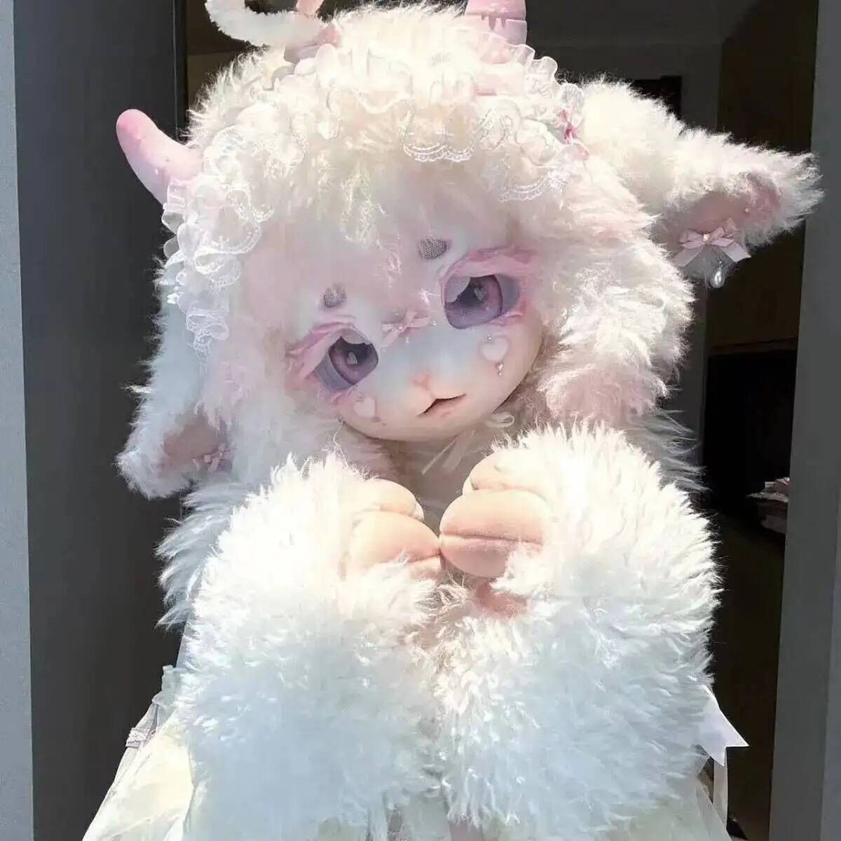 手作りキグフーリーコスチュームヘッド　可愛い羊/子羊ケモノマ - Anime Cosplay Mask のレビューと価格