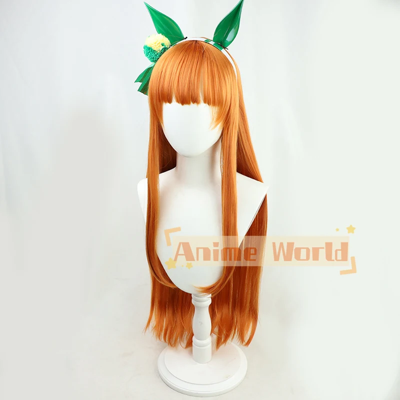アニメウマ娘プリティーダービーサイレンススズカコスプレウィッ - Anime Cosplay Orange Hair のレビューと価格