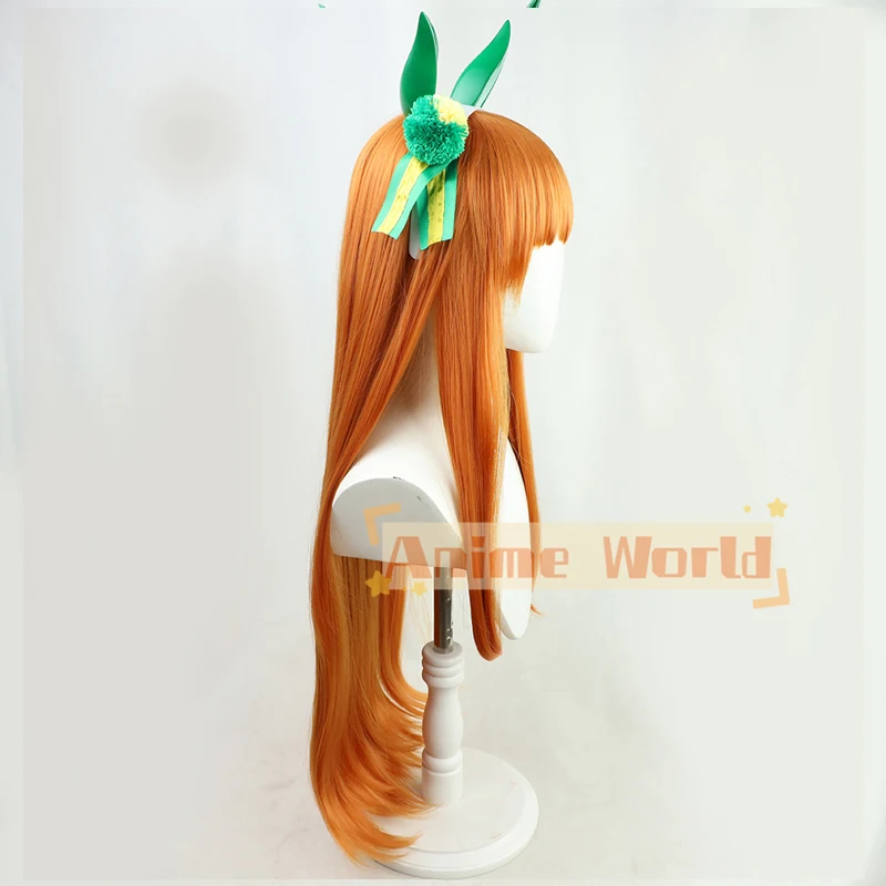 アニメウマ娘プリティーダービーサイレンススズカコスプレウィッ - Anime Cosplay Orange Hair のレビューと価格