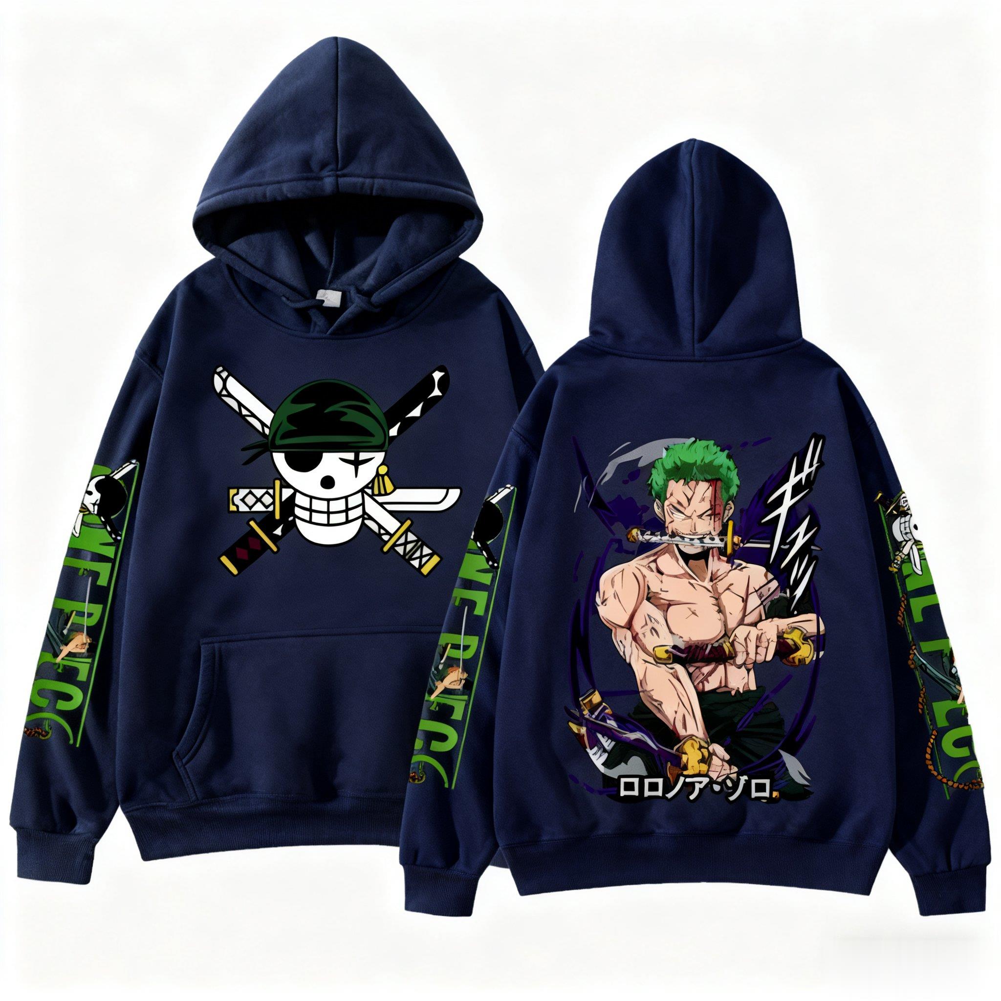 ワンピースゾロアニメパーカートレーナー男性女性新しい漫画プリ - Anime Cosplay Shop のレビューと価格