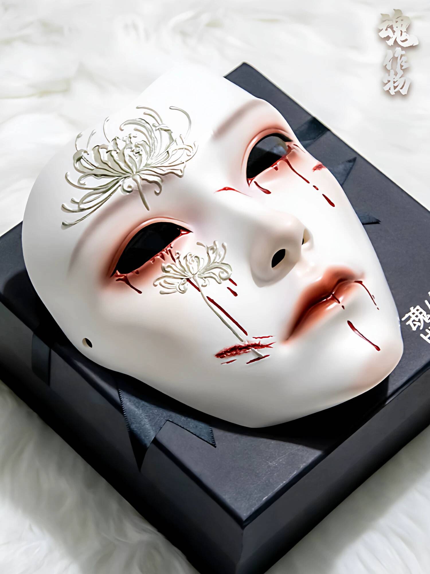 ソウルアーティファクト古代風マスクフルフェイス男性アニメ漢服 - Anime Cosplay Mask のレビューと価格