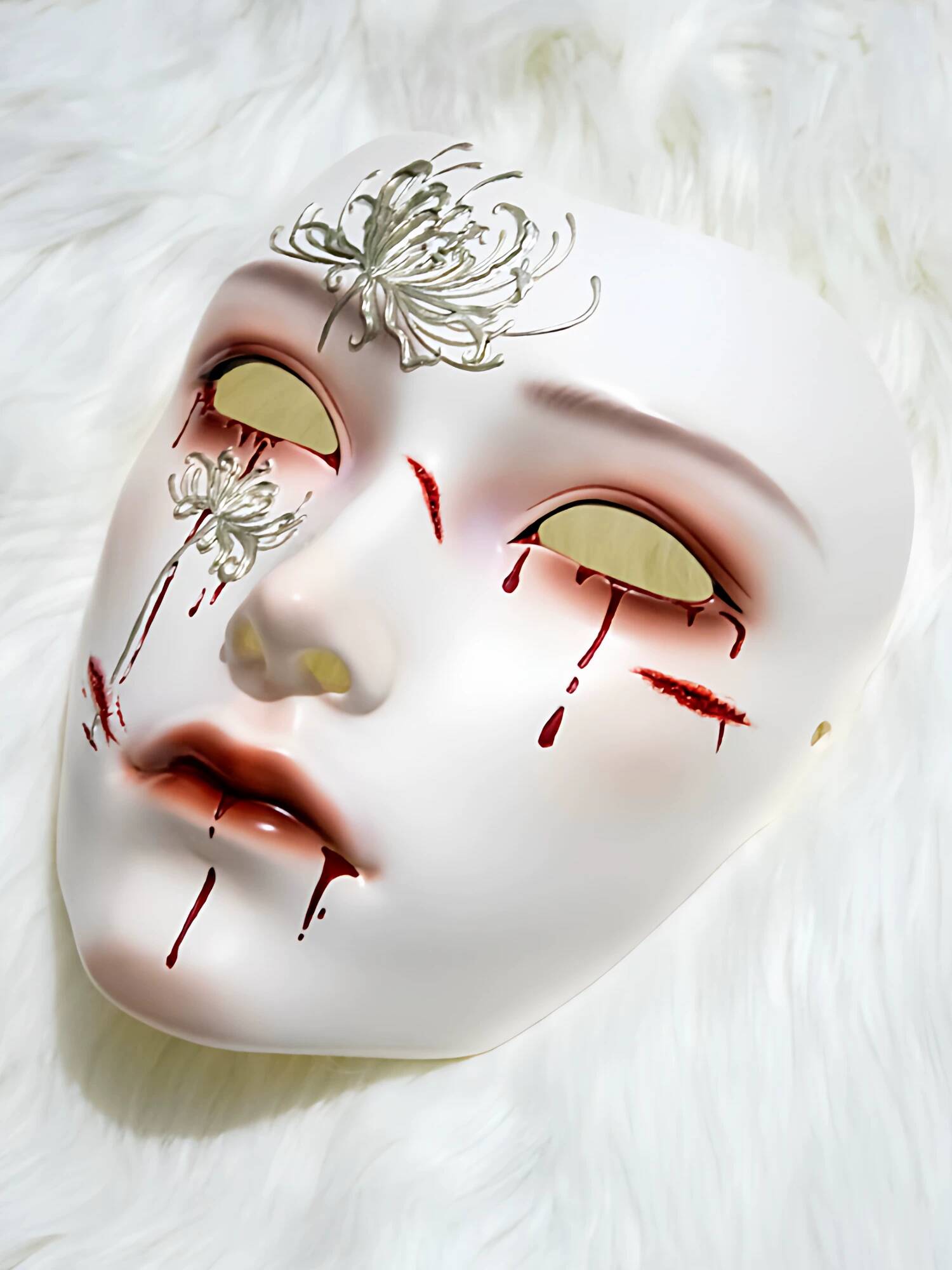 ソウルアーティファクト古代風マスクフルフェイス男性アニメ漢服 - Anime Cosplay Mask のレビューと価格
