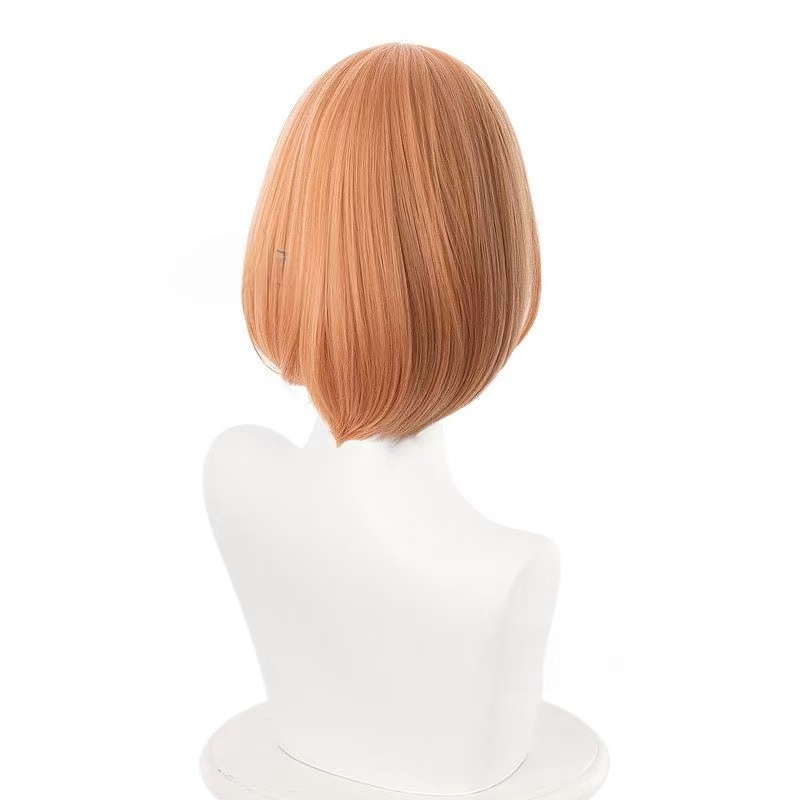 中野四葉コスプレウィッグ オレンジショートボブウィッグ 耐熱 - Anime Cosplay Orange Hair のレビューと価格