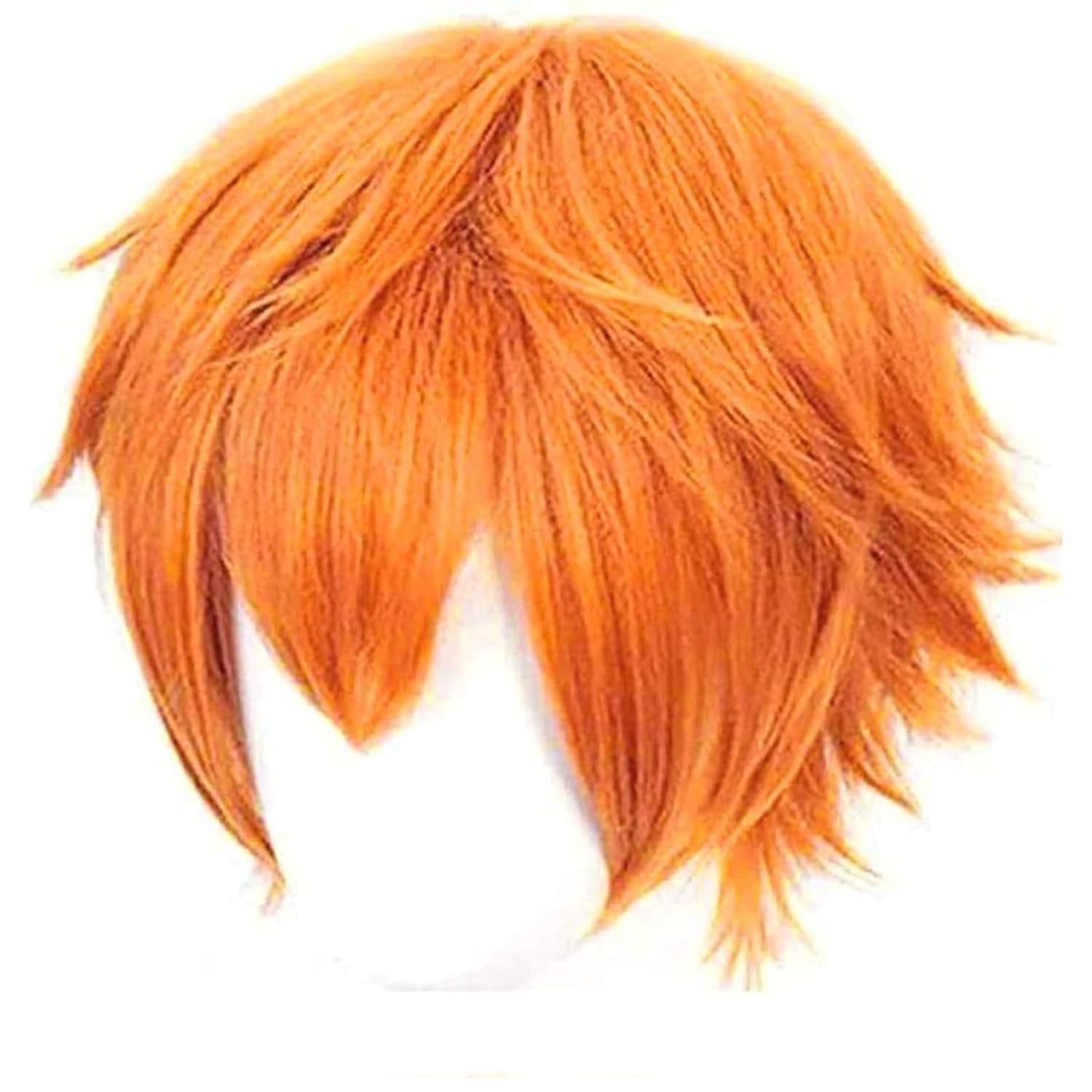 ショートオレンジウィッグ男性用オレンジコスプレ衣装ウィッグハ - Anime Cosplay Orange Hair のレビューと価格