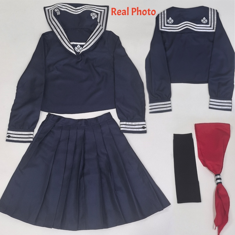 水瀬恵子コスプレ衣装ウィッグマスク血赤紺色サイレントスクール - Anime Cosplay Mask のレビューと価格