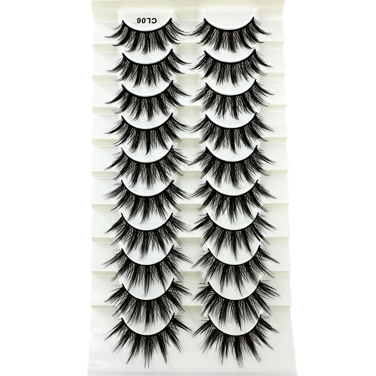 新しい 10 ペアまつげマンガまつげナチュラルつけまつげふわ - Anime Cosplay Lashes のレビューと価格