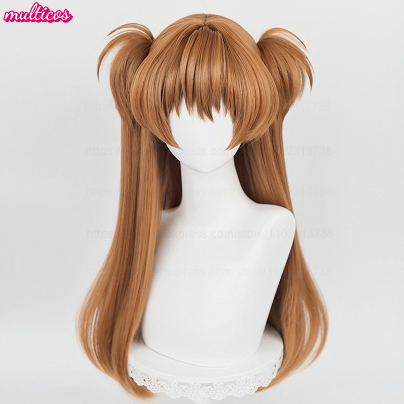 高品質アニメ EVA 惣流・アスカ・ラングレー コスプレウィ - Anime Cosplay Orange Hair のレビューと価格
