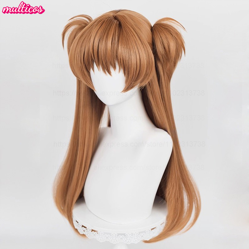 高品質アニメ EVA 惣流・アスカ・ラングレー コスプレウィ - Anime Cosplay Orange Hair のレビューと価格