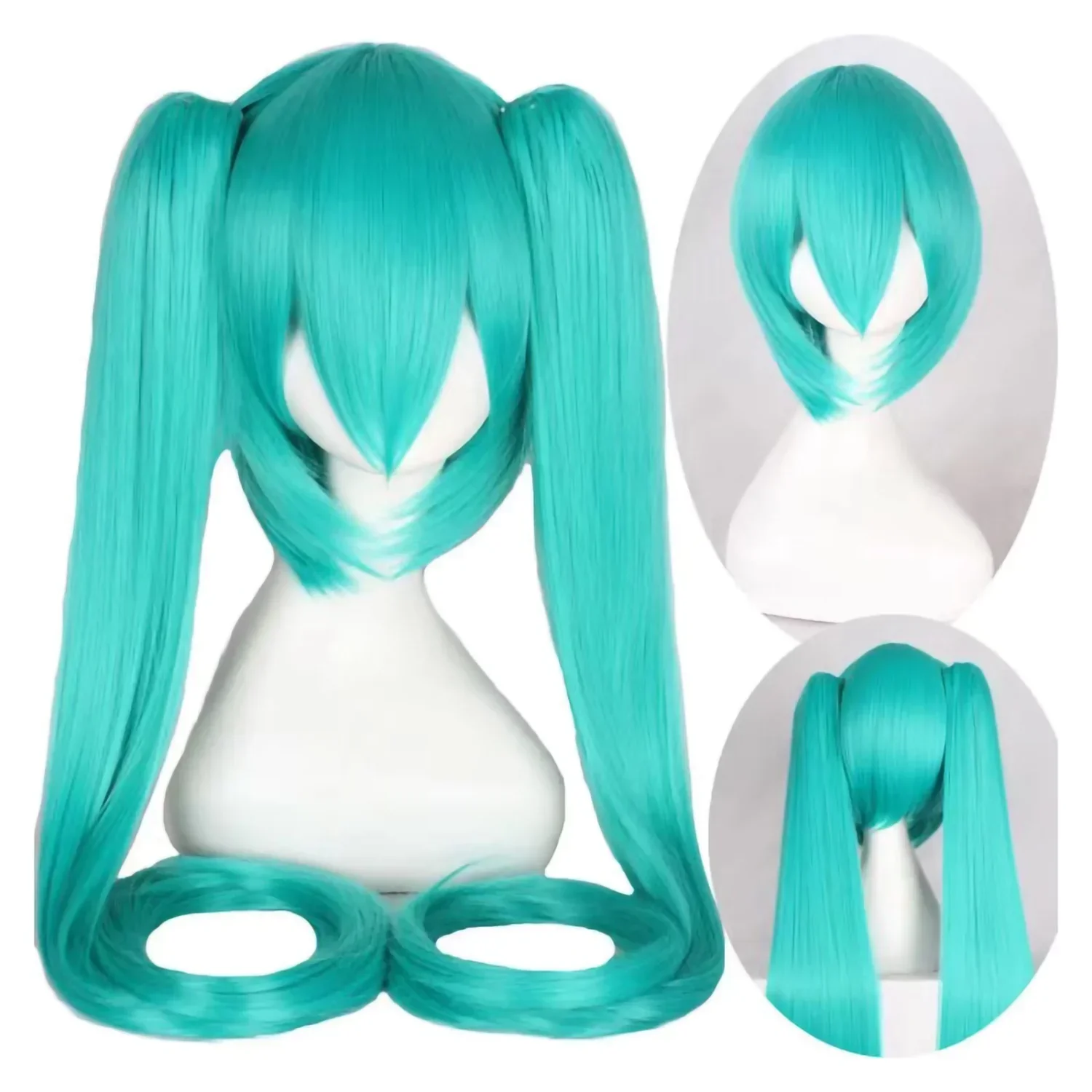 2026 ミク コスプレウィッグ 105 センチメートルロン - Anime Cosplay Miku のレビューと価格