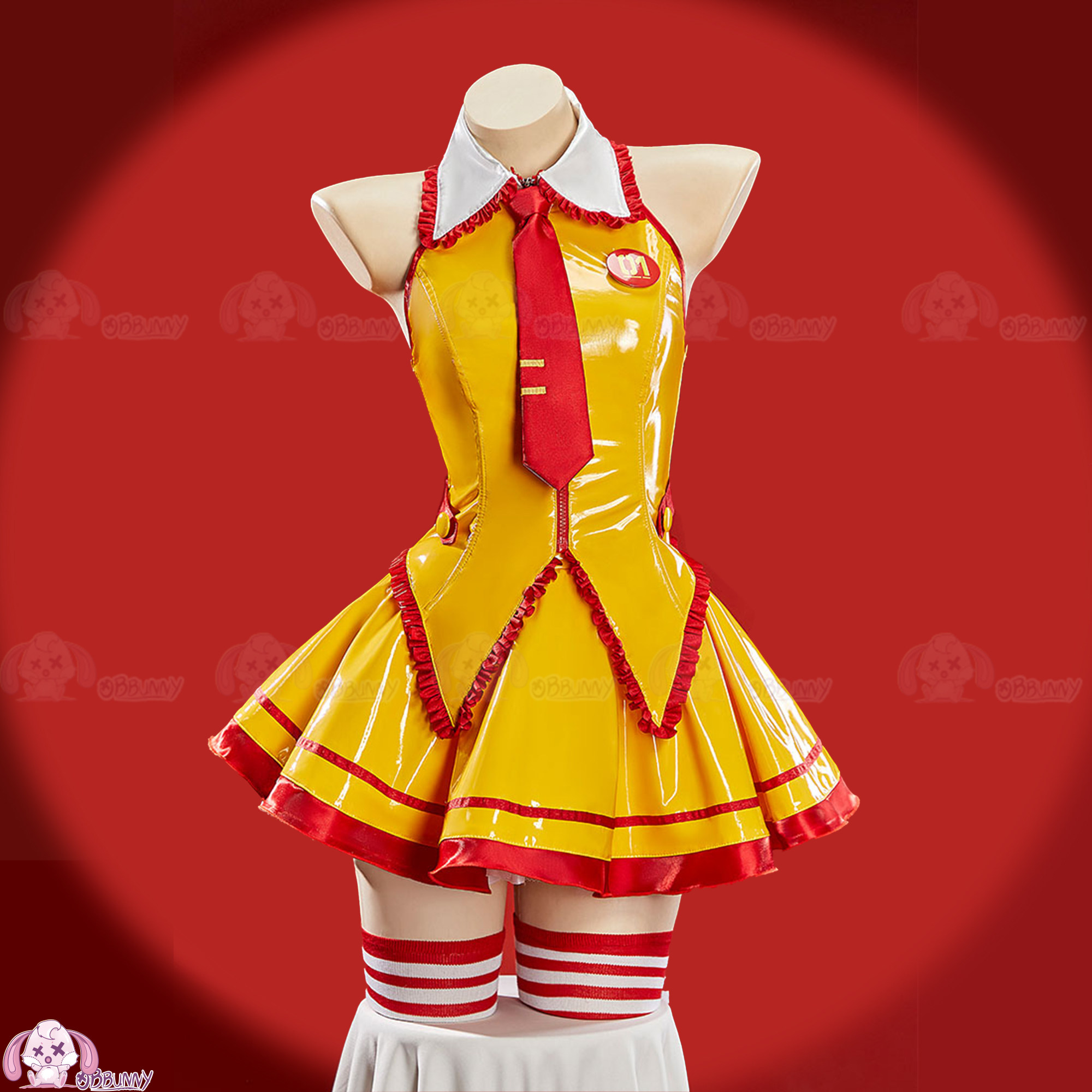 ミクファンアートコスプレ衣装 PU レザードレスセット女性ア - Anime Cosplay Miku のレビューと価格