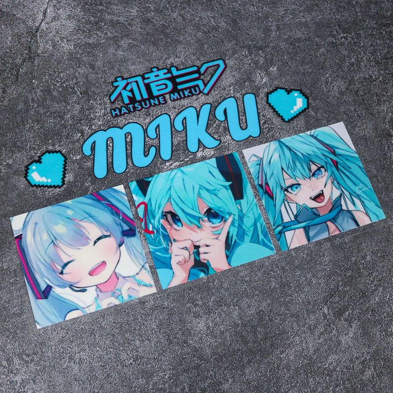 2026年新作クリエイティブ初音ミクアニメ反射ステッカー、車 - Anime Cosplay Miku のレビューと価格