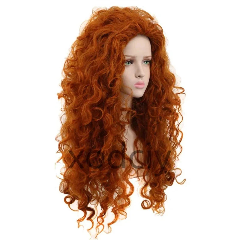 EW5DY20映画勇敢なプリンセス メリダ コスプレ メイ  - Anime Cosplay Orange Hair のレビューと価格
