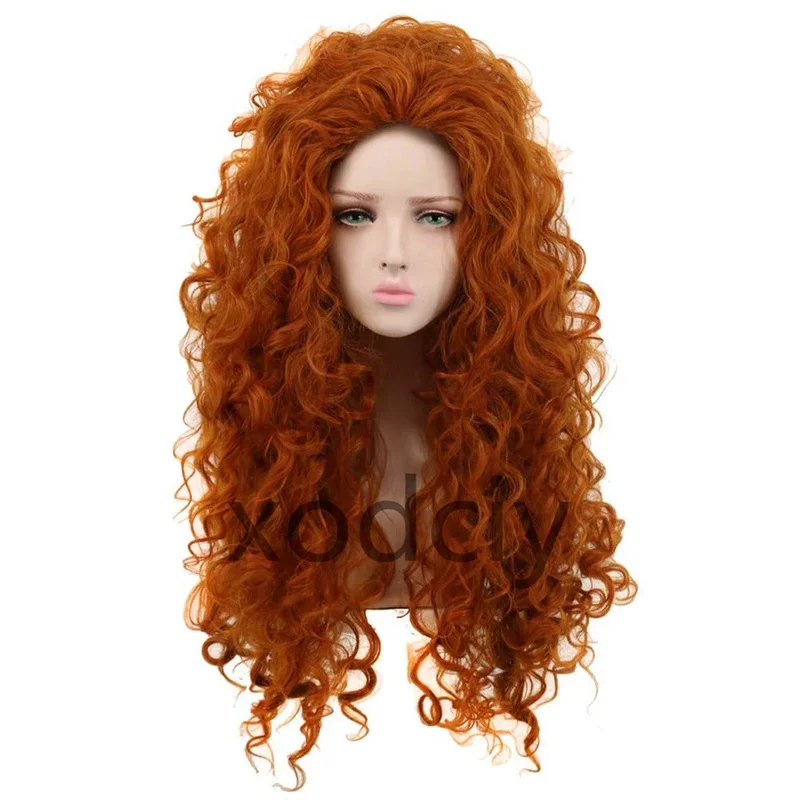 EW5DY20映画勇敢なプリンセス メリダ コスプレ メイ  - Anime Cosplay Orange Hair のレビューと価格