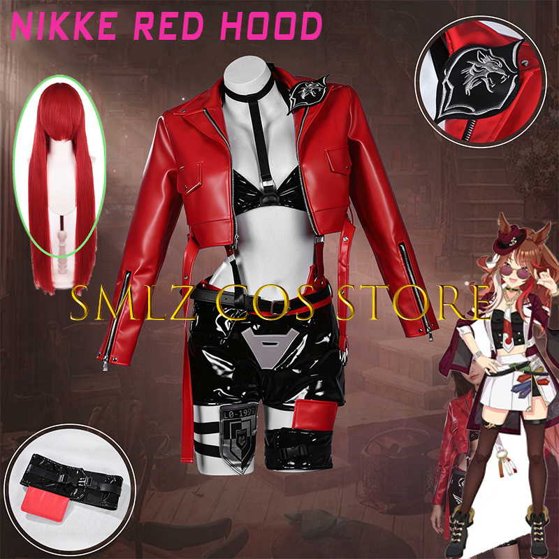 ゲームニッキーレッドラピ赤ずきんちゃんコスプレ衣装女性用PU - Anime Cosplay Red のレビューと価格