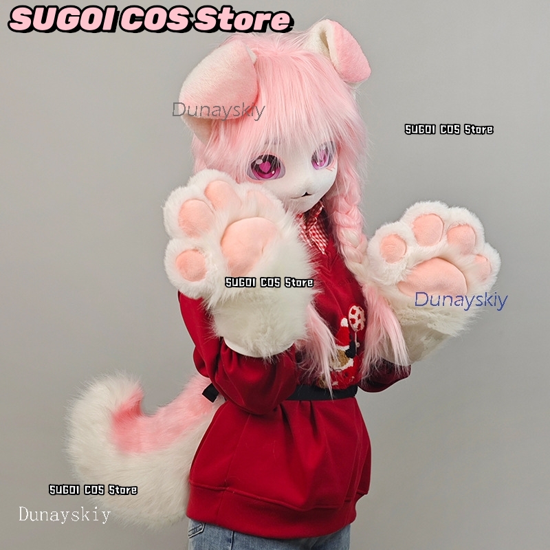 aBcSCS*ファーコスチュームヘッド着ぐるみキュートファー - Anime Cosplay Mask のレビューと価格