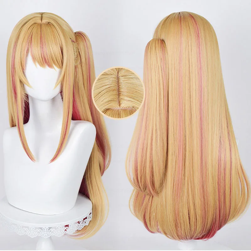 合成コスプレウィッグ,70cm,ストレートヘア,オレンジ,ゴ - Anime Cosplay Orange Hair のレビューと価格