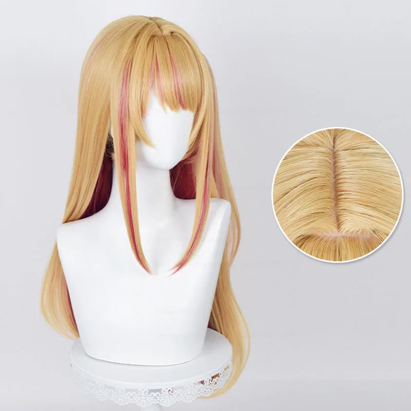 合成コスプレウィッグ,70cm,ストレートヘア,オレンジ,ゴ - Anime Cosplay Orange Hair のレビューと価格