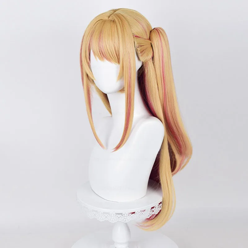 合成コスプレウィッグ,70cm,ストレートヘア,オレンジ,ゴ - Anime Cosplay Orange Hair のレビューと価格