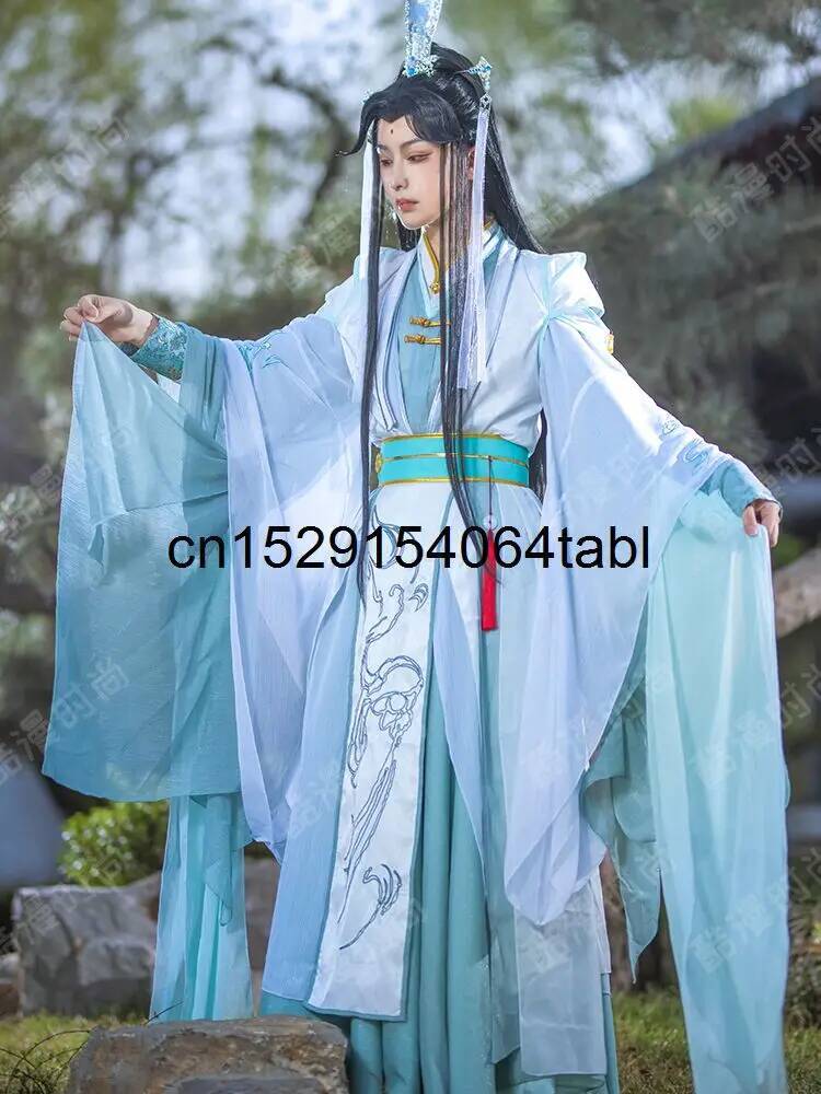 新天官慈福風師清玄コスプレ衣装漢服セット天官の祝福付きハロウ - Anime Cosplay Costumes のレビューと価格
