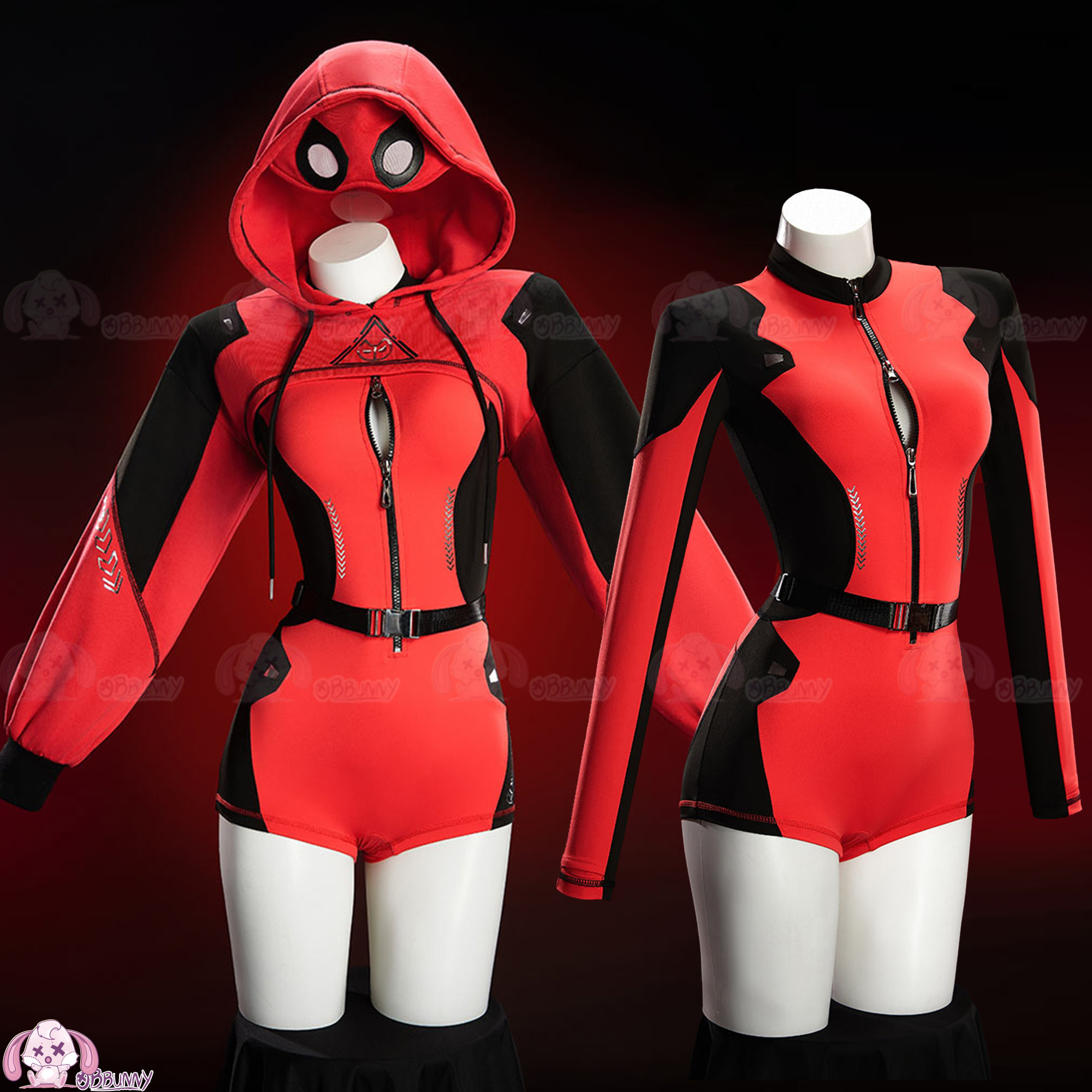 DeadPooing コスプレ衣装衣装ハロウィンカーニバル性 - Anime Cosplay Red のレビューと価格