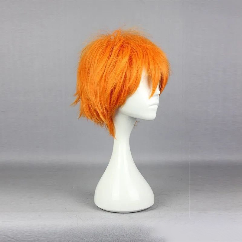 アニメ ハイキュー!! 日向翔陽コスプレウィッグ少年オレンジ - Anime Cosplay Orange Hair のレビューと価格