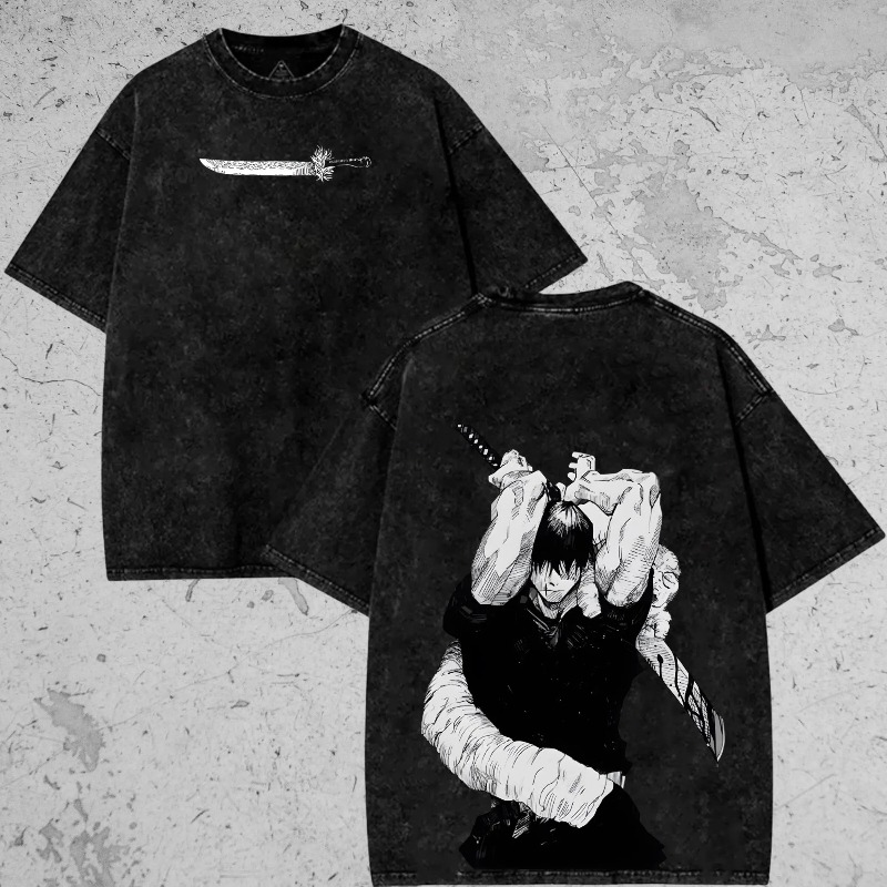 トージカタナオーバーサイズTシャツ、ヴィンテージトージ伏黒ウ - Anime Cosplay Katana のレビューと価格
