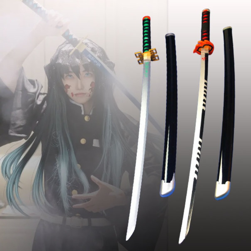 41 インチ/104 センチメートルデーモンスレイヤー刀アニ - Anime Cosplay Katana のレビューと価格