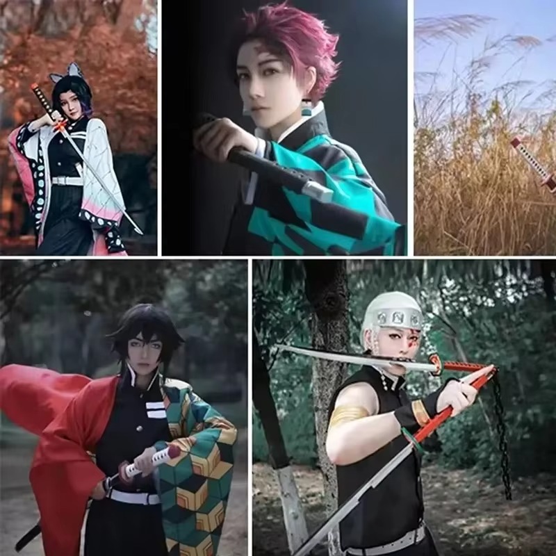 41 インチ/104 センチメートルデーモンスレイヤー刀アニ - Anime Cosplay Katana のレビューと価格