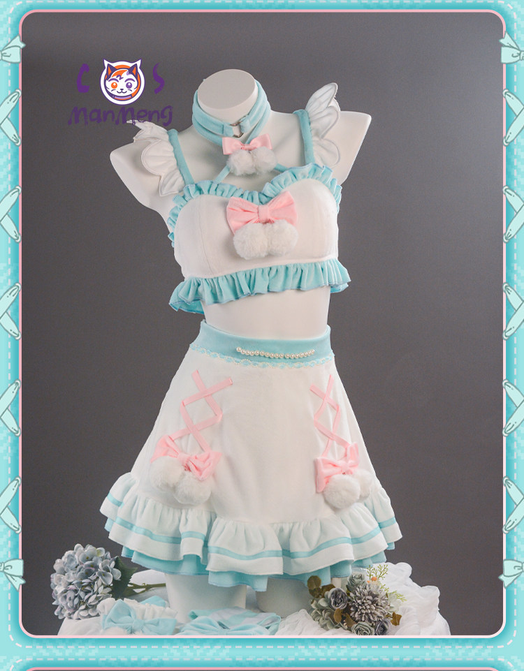 ミクコスプレ衣装ゲームコスプレアニメ女性かわいいブルー毛皮の - Anime Cosplay Miku のレビューと価格