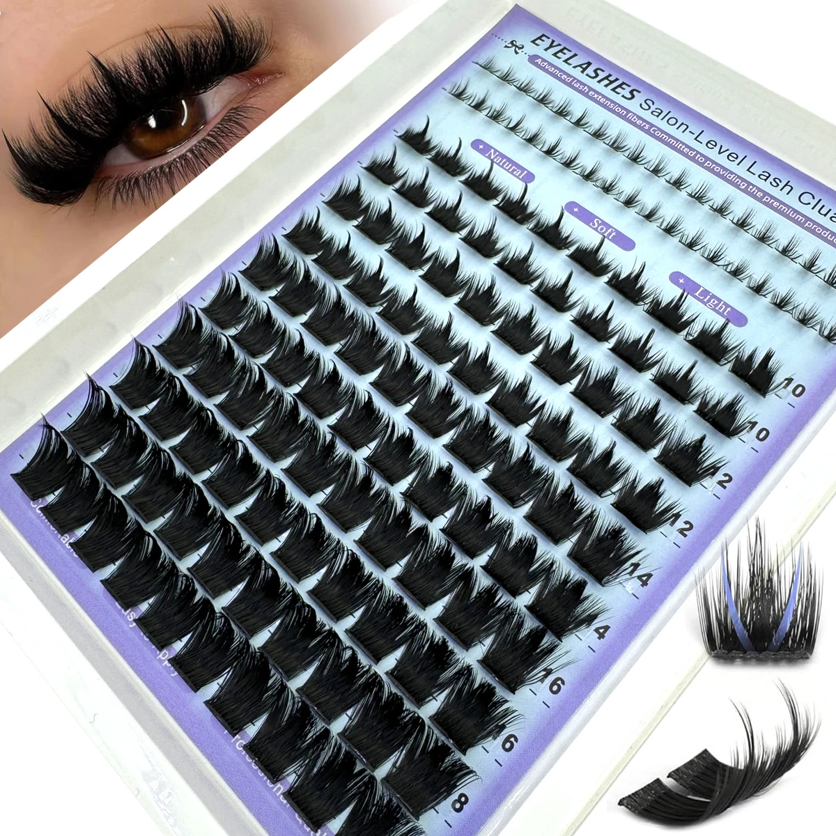 AMSDCN ウィスピー マンガ ラッシュ クラスター エク - Anime Cosplay Lashes のレビューと価格